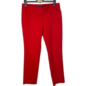 Express Columnist Women Trouser Size 6R Low Rise Red